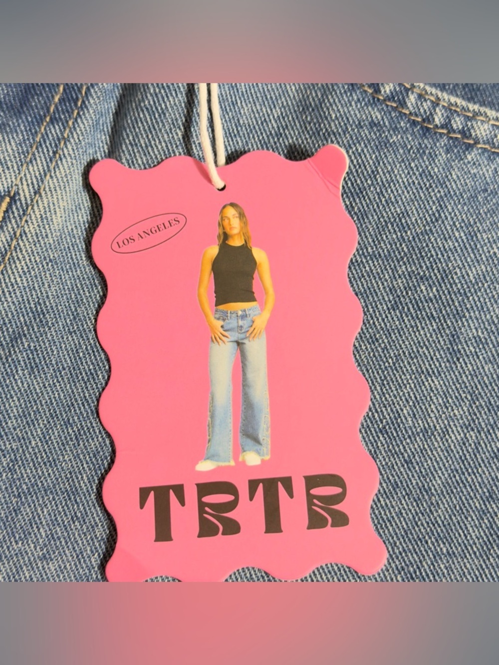 High-Rise Wide Leg Women’s Jeans in Light Blue with Embroidered Detail - Picture 14 of 16